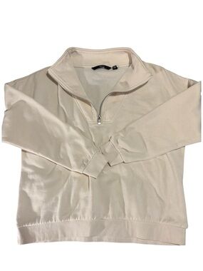Vero Moda Light Cream Half-Zip Sweatshirt